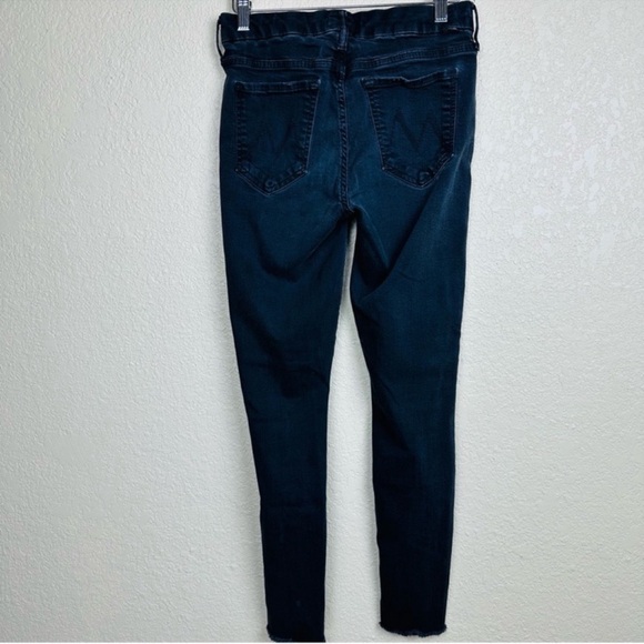 Mother Women’s Jeans The Looker Ankle Fray in Black Size 27 - Picture 6 of 11